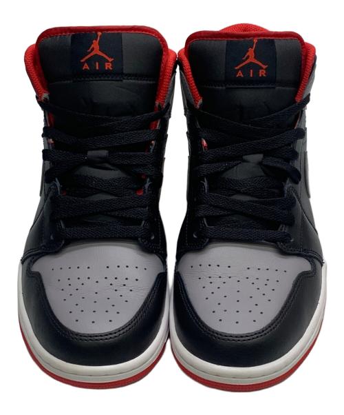 NIKE（ナイキ）NIKE (ナイキ) Air Jordan 1 Mid  レッド×グレー サイズ:UK　８の古着・服飾アイテム