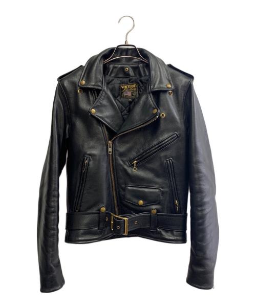 VANSON（バンソン）VANSON (バンソン) VANSON　ダブルライダースジャケット ブラック サイズ:36の古着・服飾アイテム