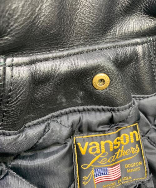 VANSON（バンソン）VANSON (バンソン) VANSON　ダブルライダースジャケット ブラック サイズ:36の古着・服飾アイテム