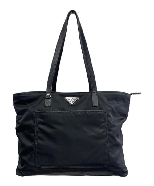 PRADA（プラダ）PRADA (プラダ) PRADA　ナイロントートバッグ ブラックの古着・服飾アイテム