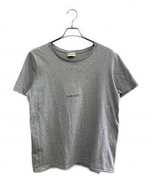 Saint Laurent Paris（サンローランパリ）の古着「Saint Laurent Paris　スモールロゴ　半袖Tシャツ」｜グレー