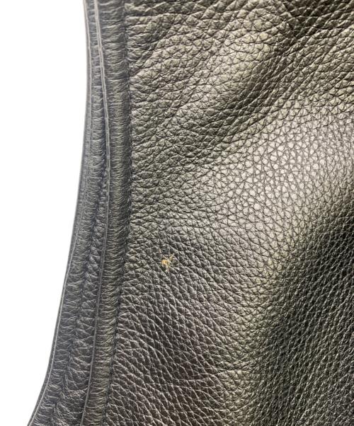 HARLEY-DAVIDSON（ハーレーダビッドソン）HARLEY-DAVIDSON (ハーレーダビッドソン) HARLEY-DAVIDSON　刺繍レザーベスト ブラック サイズ:Lの古着・服飾アイテム
