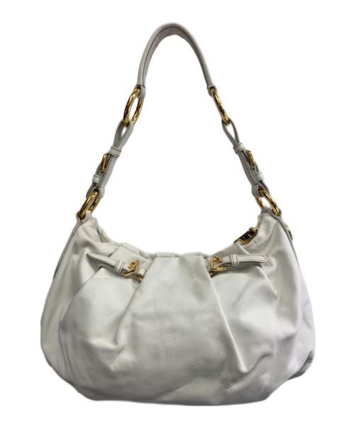 PRADA（プラダ）PRADA (プラダ) PRADA　ワンショルダーバッグ ホワイトの古着・服飾アイテム