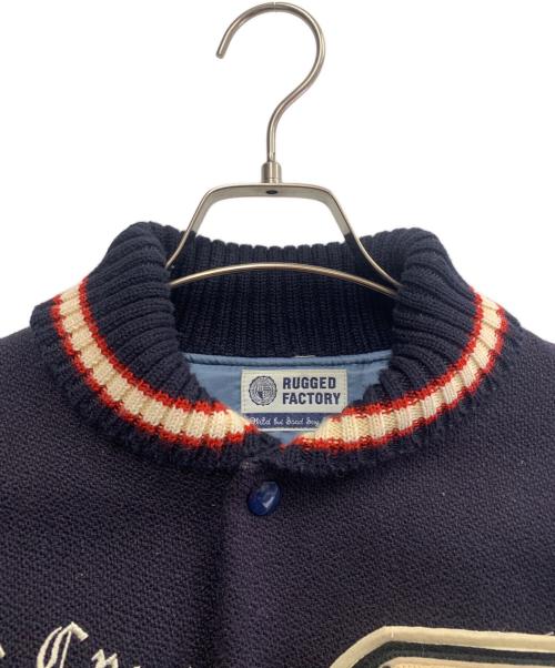 WAREHOUSE（ウエアハウス）WAREHOUSE (ウエアハウス) RUGGED FACTORY (ラギッドファクトリー) WAREHOUSE×RUGGED FACTORY　bodies sporting goods　スタジャン ブルー×ネイビー サイズ:40の古着・服飾アイテム