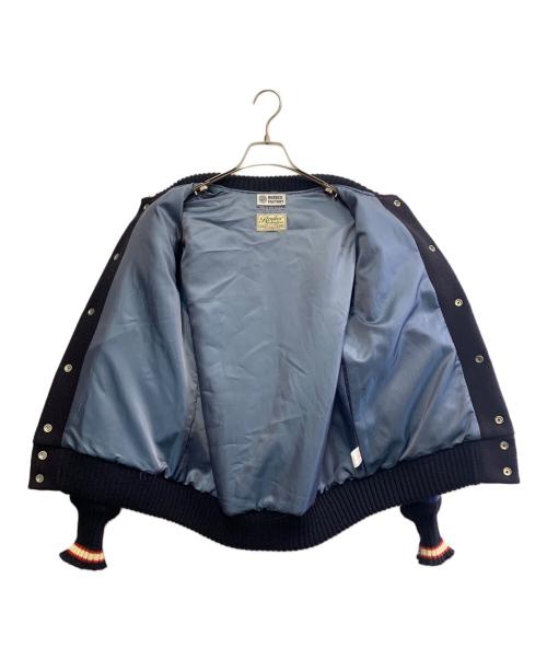 WAREHOUSE（ウエアハウス）WAREHOUSE (ウエアハウス) RUGGED FACTORY (ラギッドファクトリー) WAREHOUSE×RUGGED FACTORY　bodies sporting goods　スタジャン ブルー×ネイビー サイズ:40の古着・服飾アイテム