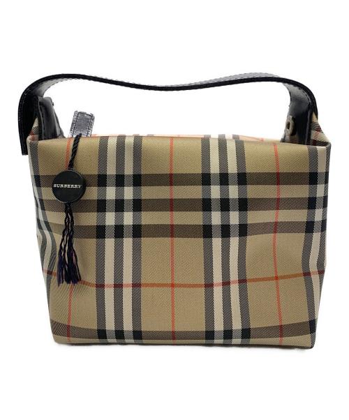 BURBERRY（バーバリー）BURBERRY (バーバリー) BURBERRY　ノバチェック　ミニポーチ/コスメポーチ ブラウンの古着・服飾アイテム