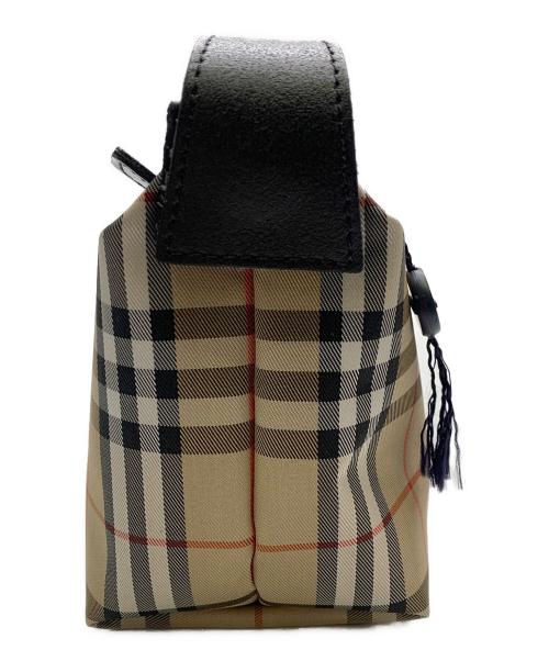 BURBERRY（バーバリー）BURBERRY (バーバリー) BURBERRY　ノバチェック　ミニポーチ/コスメポーチ ブラウンの古着・服飾アイテム