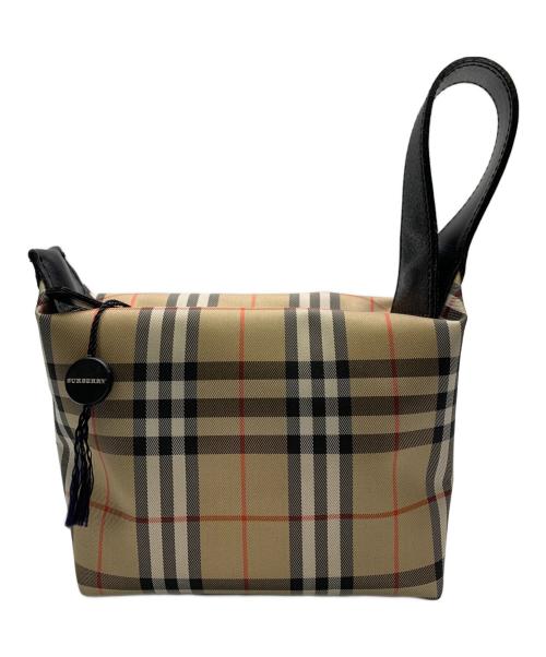 BURBERRY（バーバリー）BURBERRY (バーバリー) BURBERRY　ノバチェック　ミニポーチ/コスメポーチ ブラウンの古着・服飾アイテム