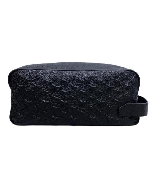 JIMMY CHOO（ジミーチュウ）JIMMY CHOO (ジミーチュウ) エンボススターハンドバッグ ブラックの古着・服飾アイテム