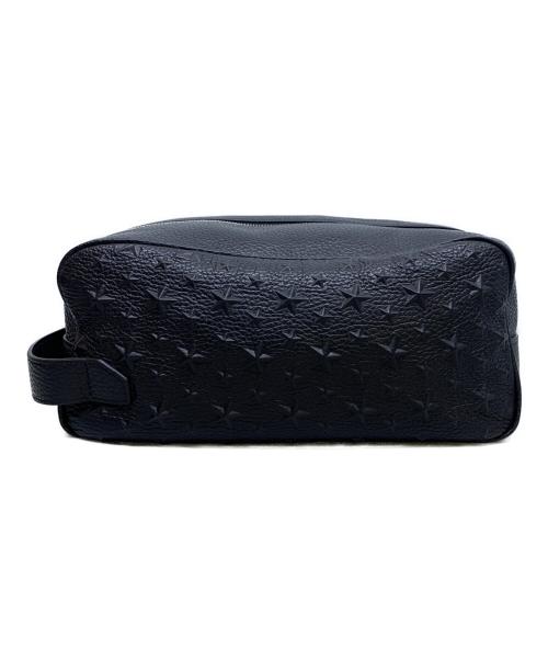 JIMMY CHOO（ジミーチュウ）JIMMY CHOO (ジミーチュウ) エンボススターハンドバッグ ブラックの古着・服飾アイテム