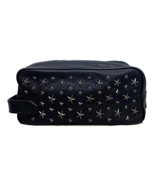 JIMMY CHOO（ジミーチュウ）JIMMY CHOO (ジミーチュウ) スタッズハンドバッグ ブラックの古着・服飾アイテム
