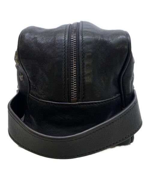 JIMMY CHOO（ジミーチュウ）JIMMY CHOO (ジミーチュウ) スタッズハンドバッグ ブラックの古着・服飾アイテム
