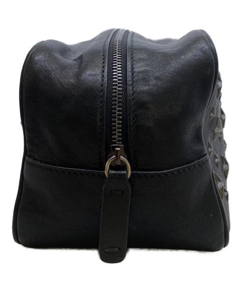 JIMMY CHOO（ジミーチュウ）JIMMY CHOO (ジミーチュウ) スタッズハンドバッグ ブラックの古着・服飾アイテム