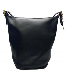 COACH（コーチ）の古着「COACH　レザーショルダーバッグ」｜ブラック