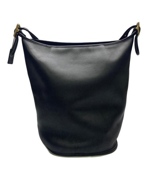 COACH（コーチ）COACH (コーチ) COACH　レザーショルダーバッグ ブラックの古着・服飾アイテム