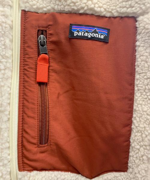 Patagonia（パタゴニア）Patagonia (パタゴニア) クラシックレトロXジャケット ベージュ×ブラウン サイズ:Mの古着・服飾アイテム