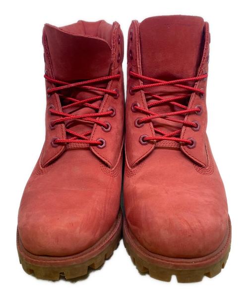 Timberland（ティンバーランド）Timberland (ティンバーランド) 6インチプレミアムブーツ レッド サイズ:９Wの古着・服飾アイテム
