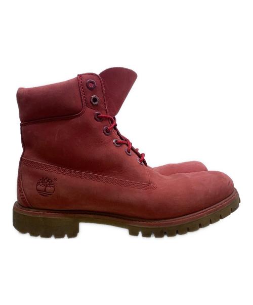Timberland（ティンバーランド）Timberland (ティンバーランド) 6インチプレミアムブーツ レッド サイズ:９Wの古着・服飾アイテム