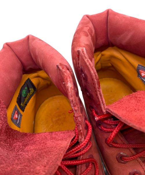 Timberland（ティンバーランド）Timberland (ティンバーランド) 6インチプレミアムブーツ レッド サイズ:９Wの古着・服飾アイテム