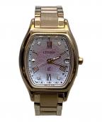 CITIZENシチズン）の古着「リストウォッチ」｜ピンクゴールド