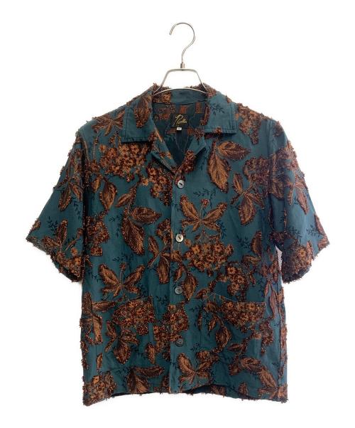 Needles（ニードルズ）Needles (ニードルズ) Needles　カバナシャツ グレー×ブラウン サイズ:XSの古着・服飾アイテム