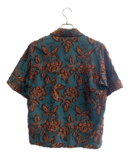 Needles（ニードルズ）Needles (ニードルズ) Needles　カバナシャツ グレー×ブラウン サイズ:XSの古着・服飾アイテム