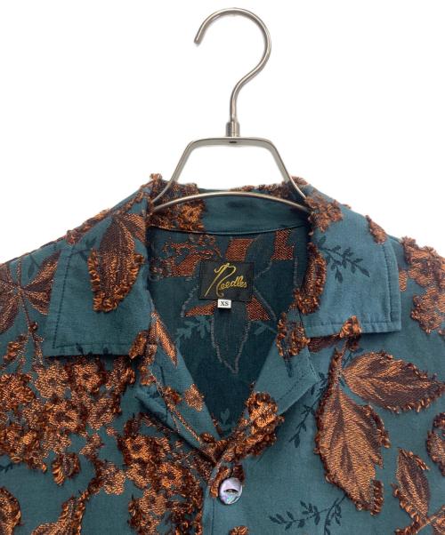 Needles（ニードルズ）Needles (ニードルズ) Needles　カバナシャツ グレー×ブラウン サイズ:XSの古着・服飾アイテム