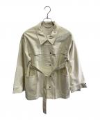 green label relaxingグリーンレーベルリラクシング）の古着「green label relaxing　モールスキンブルゾン」｜アイボリー