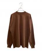 AURALEEオーラリー）の古着「AURALEE　ロングスリーブTシャツ」｜ブラウン
