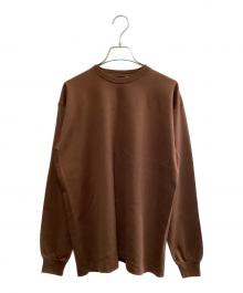 AURALEE（オーラリー）の古着「AURALEE　ロングスリーブTシャツ」｜ブラウン