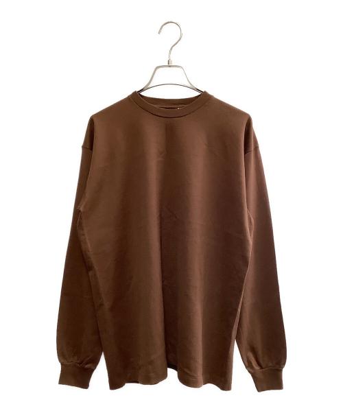 AURALEE（オーラリー）AURALEE (オーラリー) AURALEE　ロングスリーブTシャツ ブラウン サイズ:SIZE 1の古着・服飾アイテム