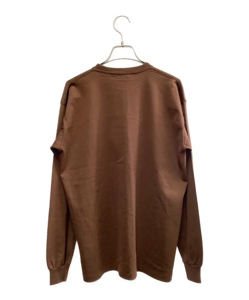 AURALEE（オーラリー）AURALEE (オーラリー) AURALEE　ロングスリーブTシャツ ブラウン サイズ:SIZE 1の古着・服飾アイテム
