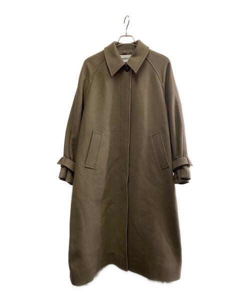 BABYLONE（バビロン）BABYLONE (バビロン) BABYLONE　ウールブレンドステンカラーコート グレー サイズ:Fの古着・服飾アイテム