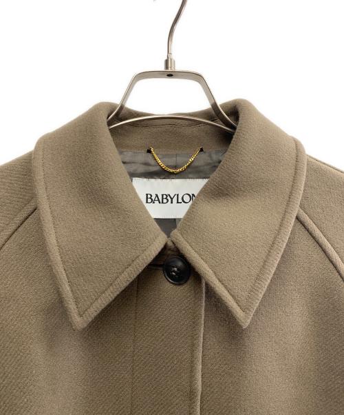 BABYLONE（バビロン）BABYLONE (バビロン) BABYLONE　ウールブレンドステンカラーコート グレー サイズ:Fの古着・服飾アイテム