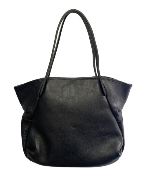 Ense（アンサ）Ense (アンサ) ENSE　tote S　レザートートバッグ ブラックの古着・服飾アイテム