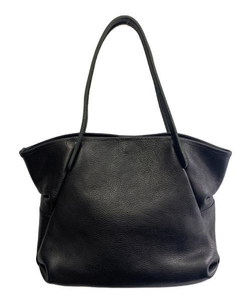 Ense（アンサ）Ense (アンサ) ENSE　tote S　レザートートバッグ ブラックの古着・服飾アイテム