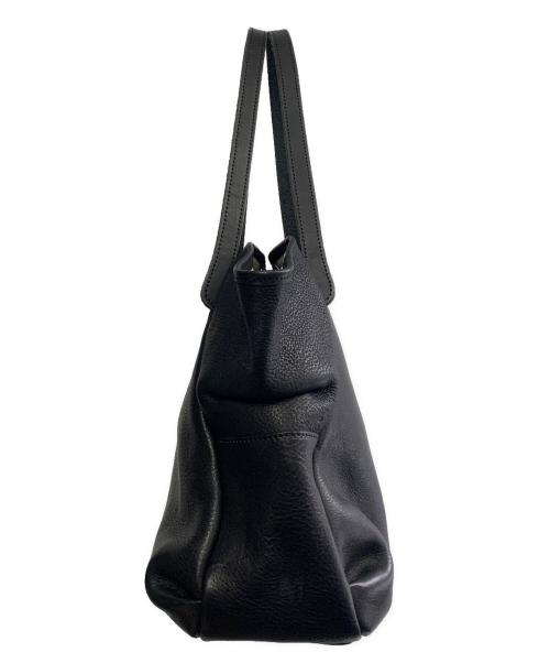 Ense（アンサ）Ense (アンサ) ENSE　tote S　レザートートバッグ ブラックの古着・服飾アイテム