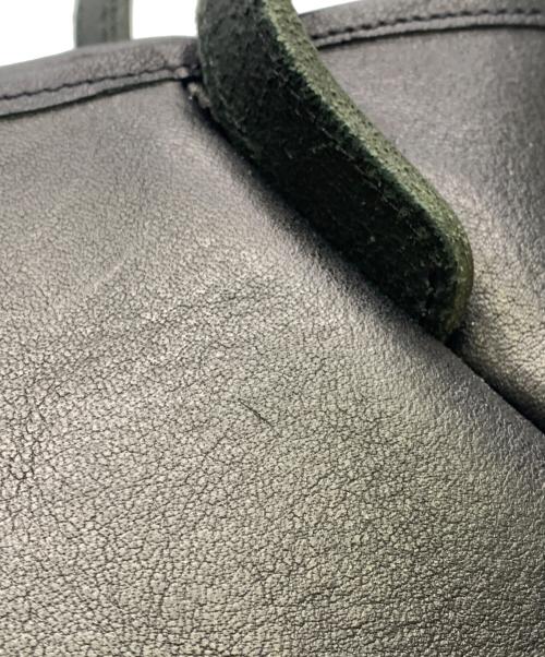 Ense（アンサ）Ense (アンサ) ENSE　tote S　レザートートバッグ ブラックの古着・服飾アイテム