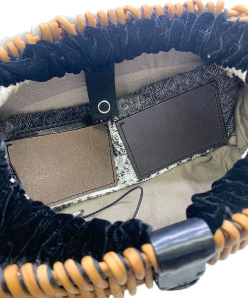 ebagos（エバゴス）ebagos (エバゴス) ebagos　カゴバッグ ブラウン×ブラックの古着・服飾アイテム