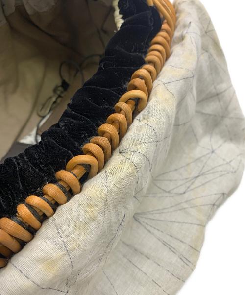 ebagos（エバゴス）ebagos (エバゴス) ebagos　カゴバッグ ブラウン×ブラックの古着・服飾アイテム