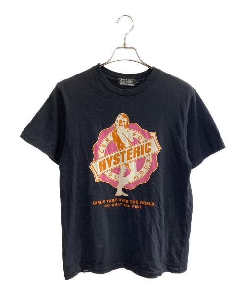 Hysteric Glamour（ヒステリックグラマー）Hysteric Glamour (ヒステリックグラマー) dizzy&milky　半袖Tシャツ ブラック サイズ:Mの古着・服飾アイテム