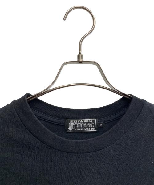 Hysteric Glamour（ヒステリックグラマー）Hysteric Glamour (ヒステリックグラマー) dizzy&milky　半袖Tシャツ ブラック サイズ:Mの古着・服飾アイテム