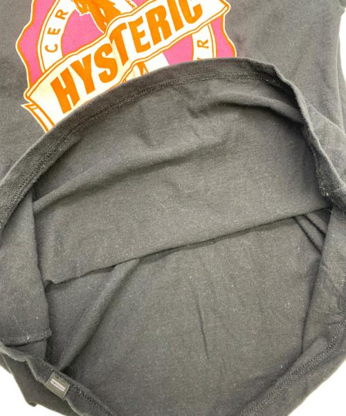 Hysteric Glamour（ヒステリックグラマー）Hysteric Glamour (ヒステリックグラマー) dizzy&milky　半袖Tシャツ ブラック サイズ:Mの古着・服飾アイテム
