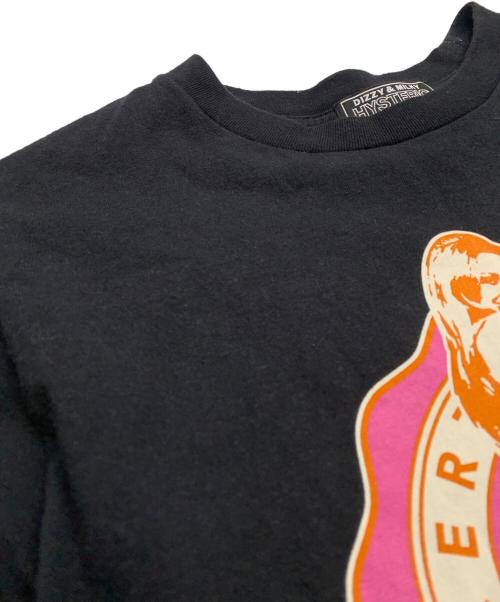 Hysteric Glamour（ヒステリックグラマー）Hysteric Glamour (ヒステリックグラマー) dizzy&milky　半袖Tシャツ ブラック サイズ:Mの古着・服飾アイテム
