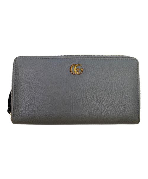 GUCCI（グッチ）GUCCI (グッチ) GUCCI　GGマーモント　グレー　長財布 グレーの古着・服飾アイテム