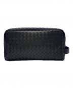 BOTTEGA VENETAボッテガベネタ）の古着「BOTTEGA VENETA　イントレチャート　クラッチバッグ」｜ブラック