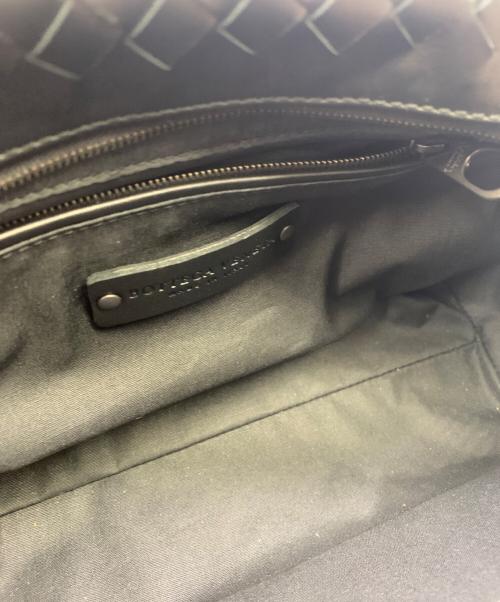 BOTTEGA VENETA（ボッテガベネタ）BOTTEGA VENETA (ボッテガベネタ) BOTTEGA VENETA　	イントレチャート　クラッチバッグ ブラックの古着・服飾アイテム