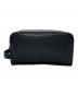 BOTTEGA VENETA (ボッテガベネタ) BOTTEGA VENETA　	イントレチャート　クラッチバッグ ブラック：50000円