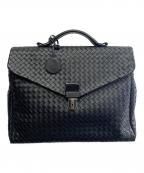 BOTTEGA VENETAボッテガベネタ）の古着「BOTTEGA VENETA イントレチャート ブリーフケース」｜ブラック