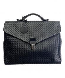 BOTTEGA VENETA（ボッテガベネタ）の古着「BOTTEGA VENETA イントレチャート ブリーフケース」｜ブラック
